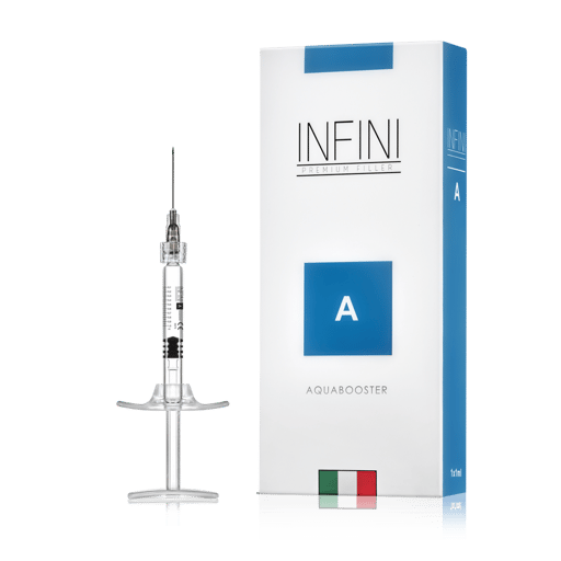 40mg Hyaluronic Acid per treatment

All lightweight. 

Note: We double dose, so 2 ml insted of 1 ml for extra hydration

INFINI© Injectable Moisturiser is very similar to PROFHILO©, however, INFINI contains only low molecular weight hyaluronic acid, providing skin with a radiant glow, instant lift and a soft, plumping effect - however, this is not a dermal filler designed to add volume. It's perfect for the face, neck and décolletage. 

It's a much more versatile product to inject, meaning we can target specific areas of concern and achieve incredible results. It's without a doubt our favourite injectable moisturiser for instant impact
